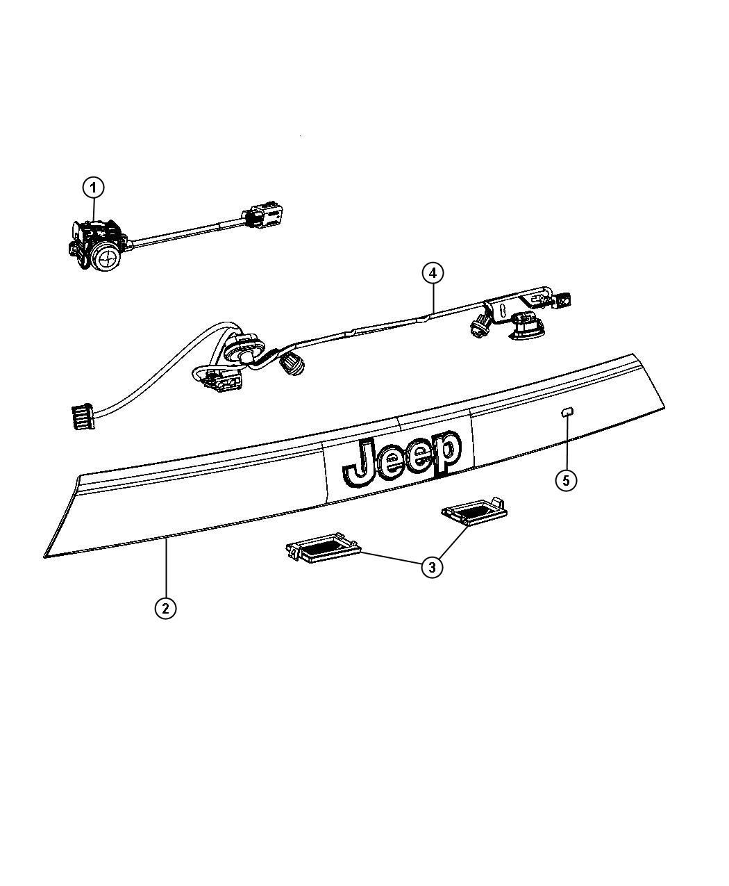 Diagram Rear View Camera System. for your Jeep