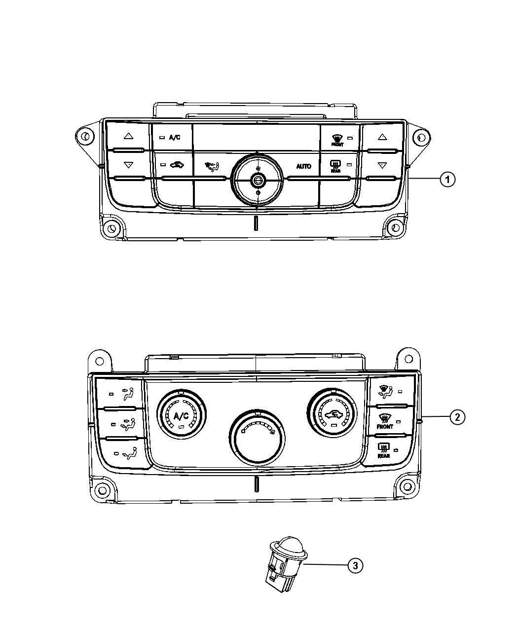 Diagram A/C and Heater Controls. for your Jeep Grand Cherokee  