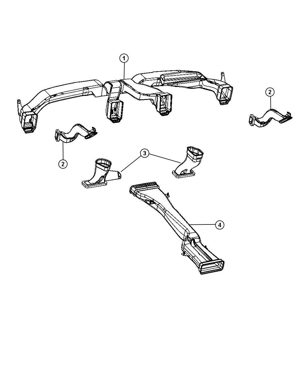 Diagram Ducts. for your 2004 Chrysler 300  M 