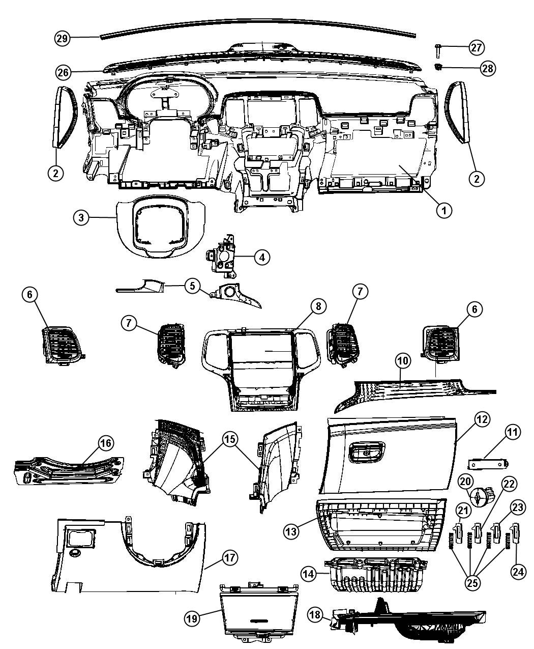 Instrument Panel. Diagram