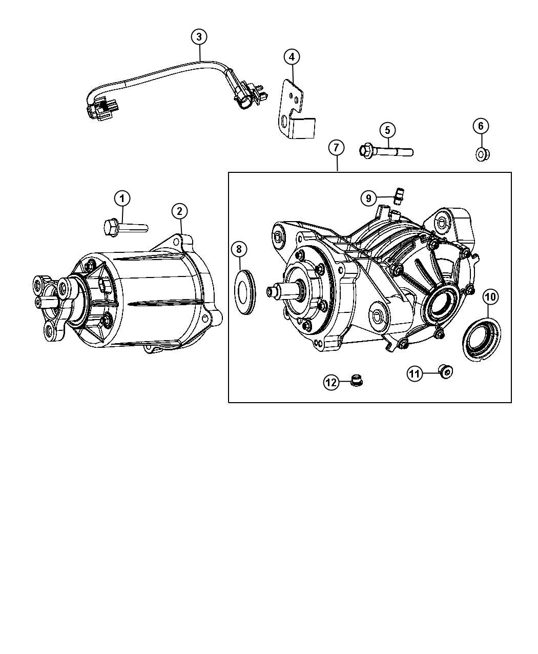 Diagram Axle Assembly. for your 2013 Dodge Journey   