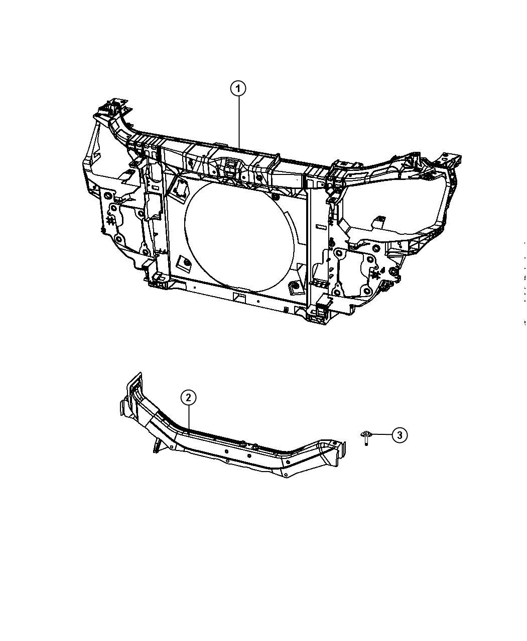 Radiator Support. Diagram