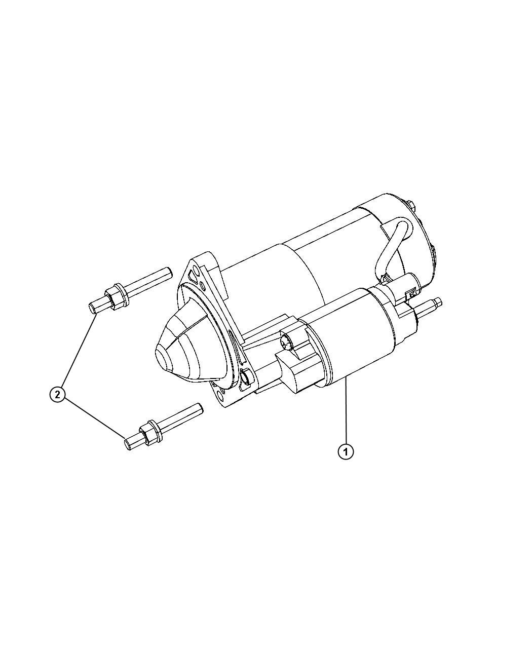 Diagram Starter and Related Parts. for your 2005 Dodge Grand Caravan   