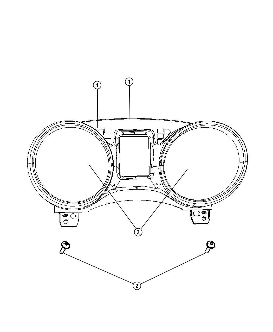 Diagram Cluster Instrument Panel. for your 2000 Chrysler 300  M 