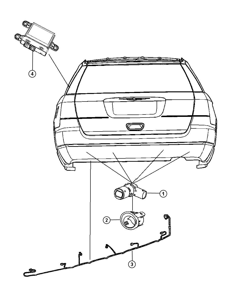 Diagram Park Assist. for your 2005 Ram 1500   