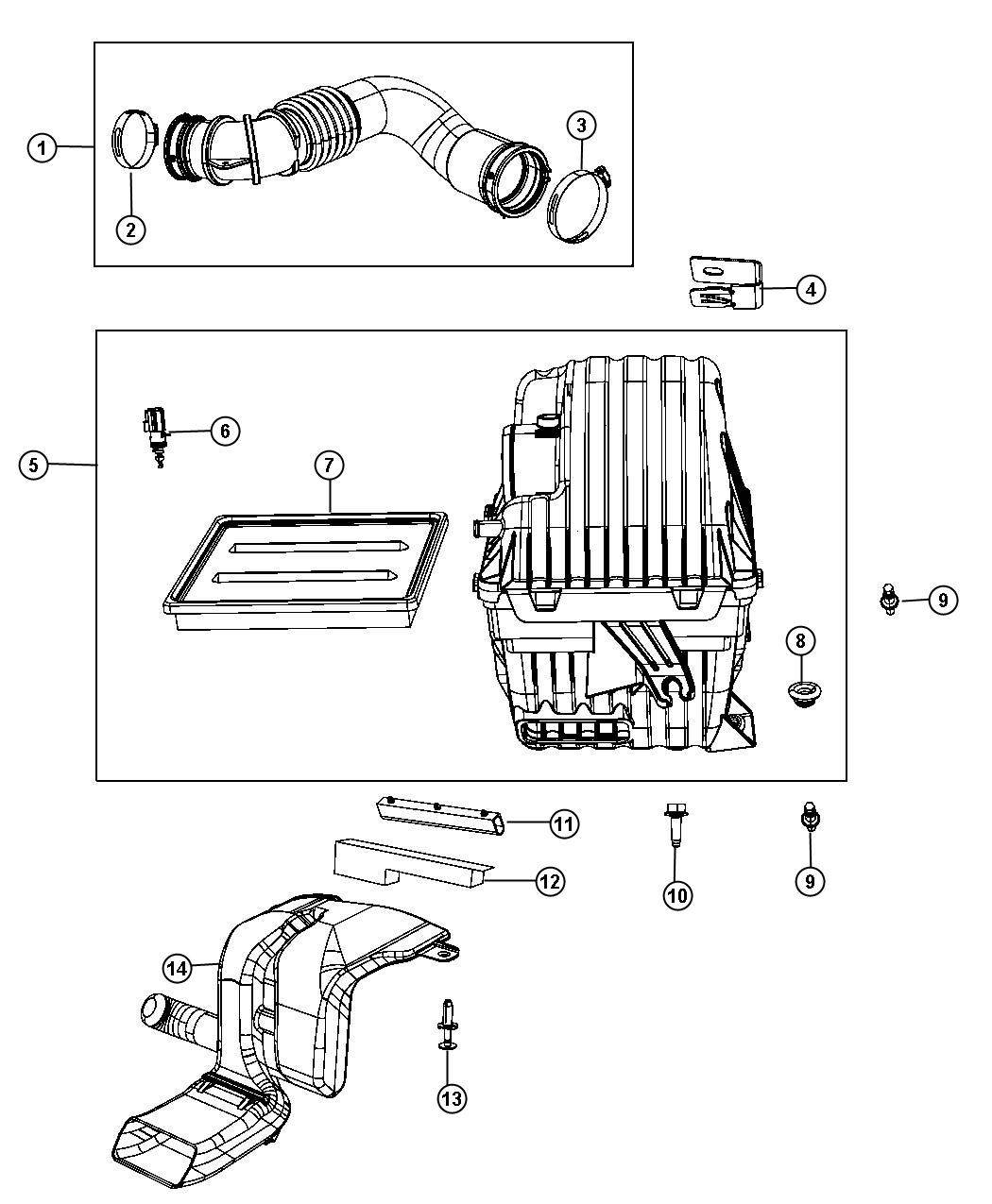 Diagram Air Cleaner. for your Chrysler 300  M