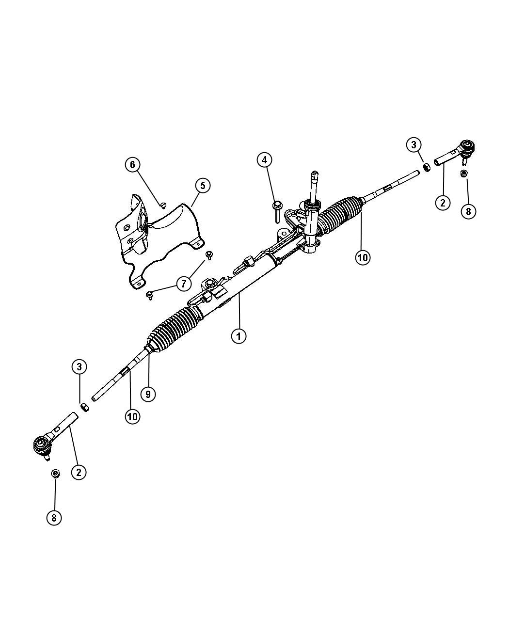 Diagram Steering Gear. for your 2007 Chrysler Crossfire   