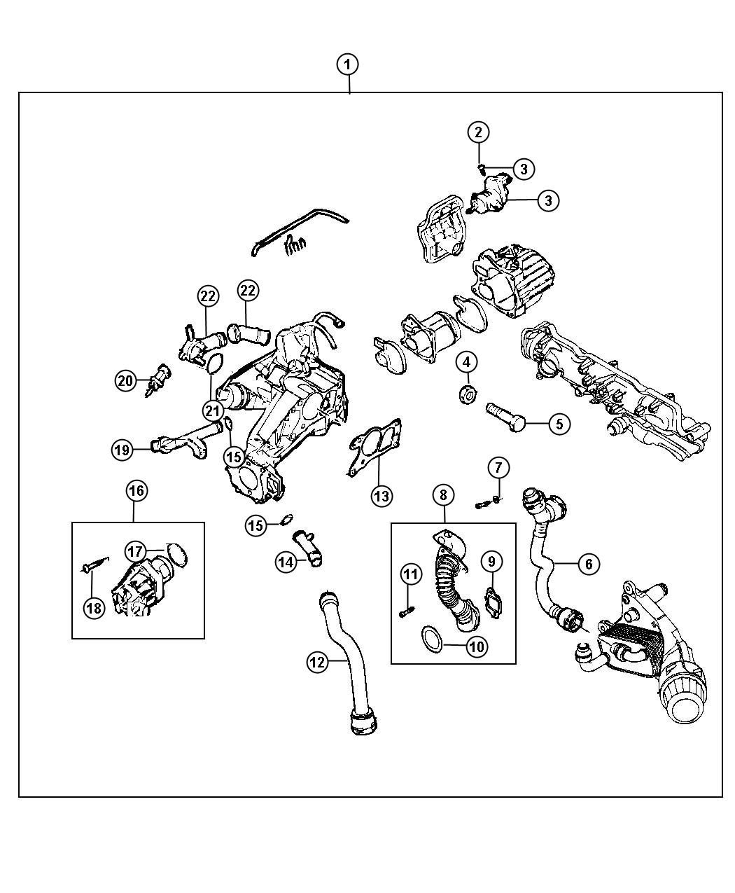 2024 Jeep Compass LATITUDE Used for: HOSE AND TUBE. Engine Coolant to ...