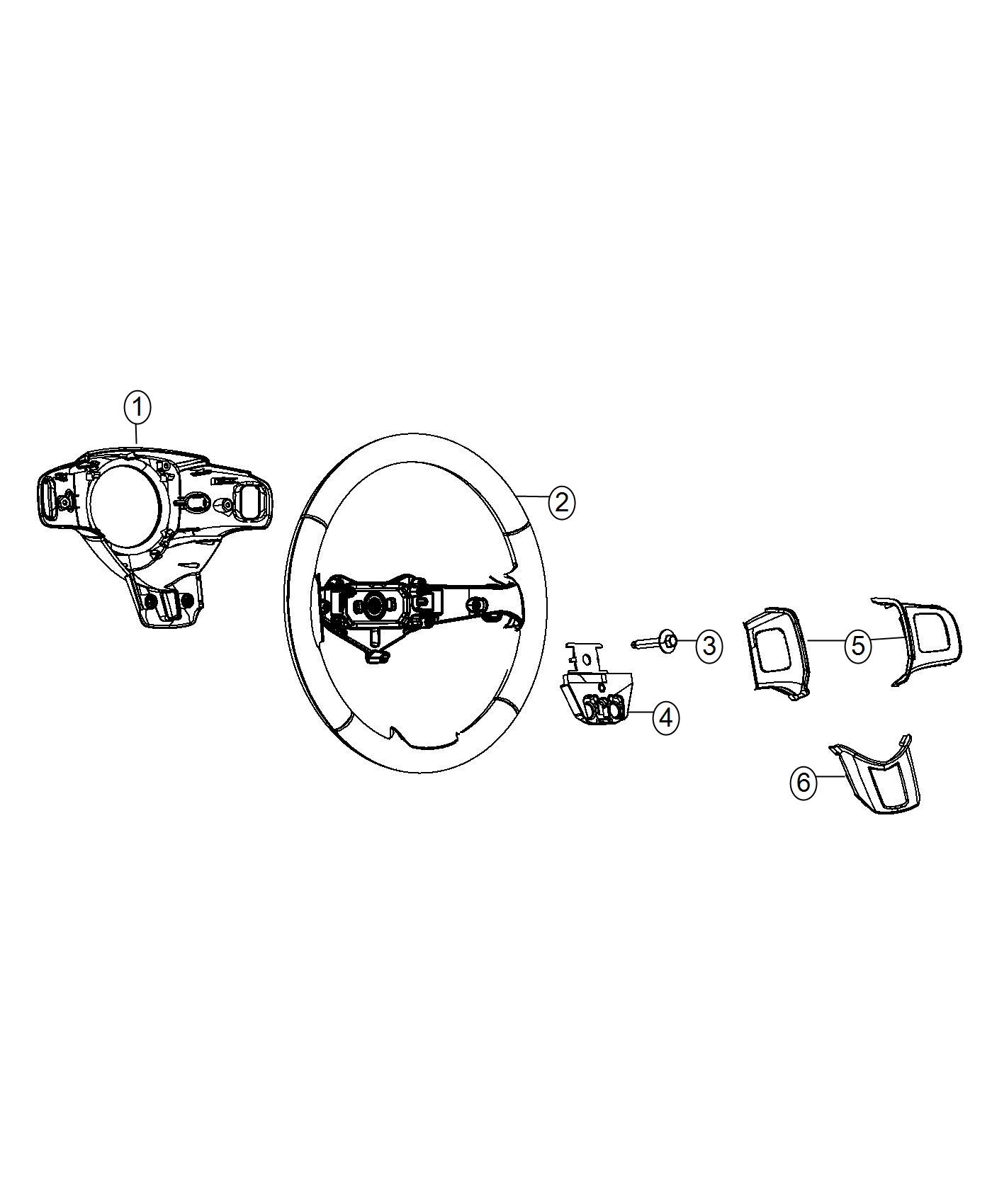 Steering Wheel Assembly. Diagram