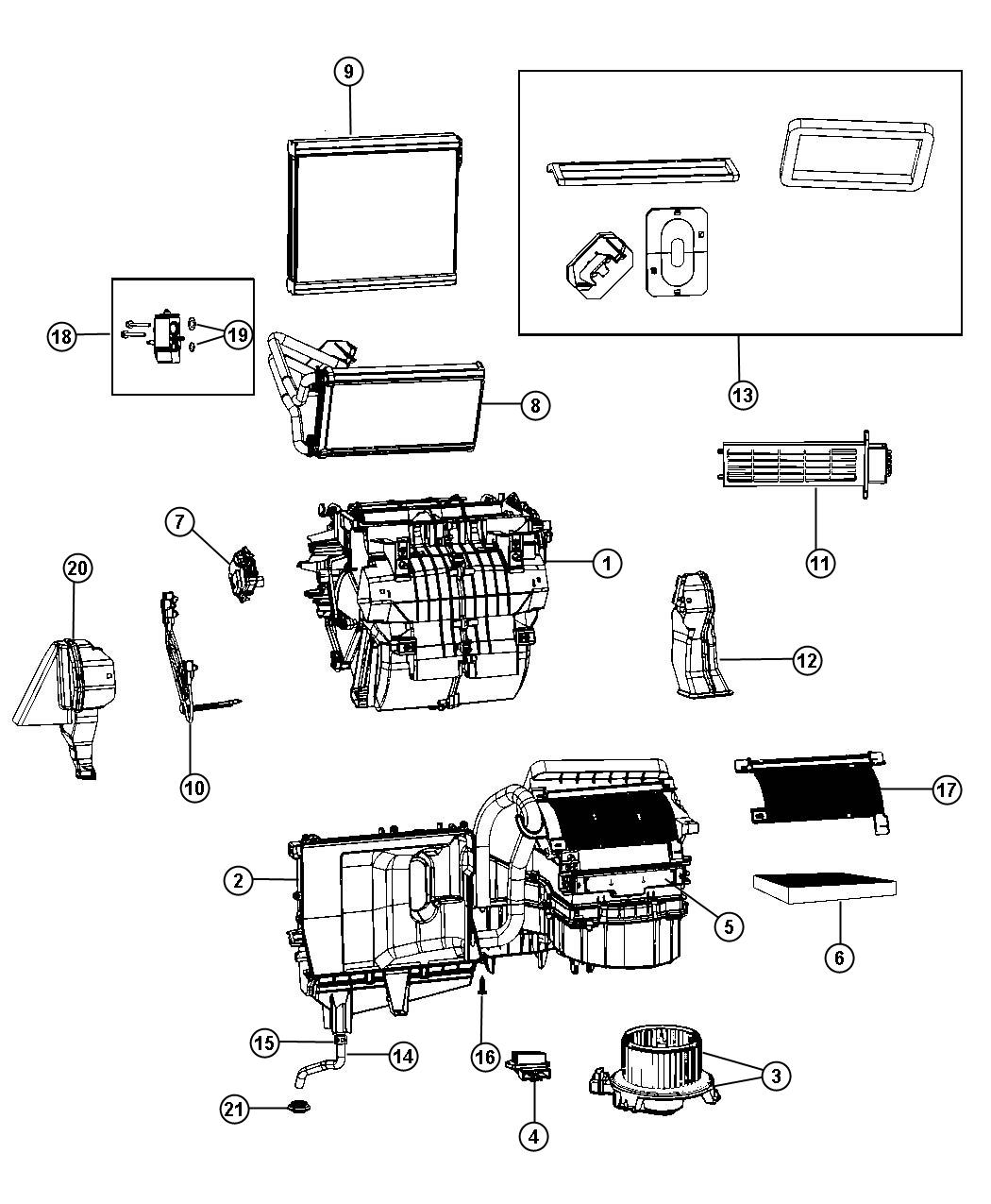 Diagram A/C and Heater Unit [Headlamp Off Time Delay]. for your 2000 Chrysler 300  M 