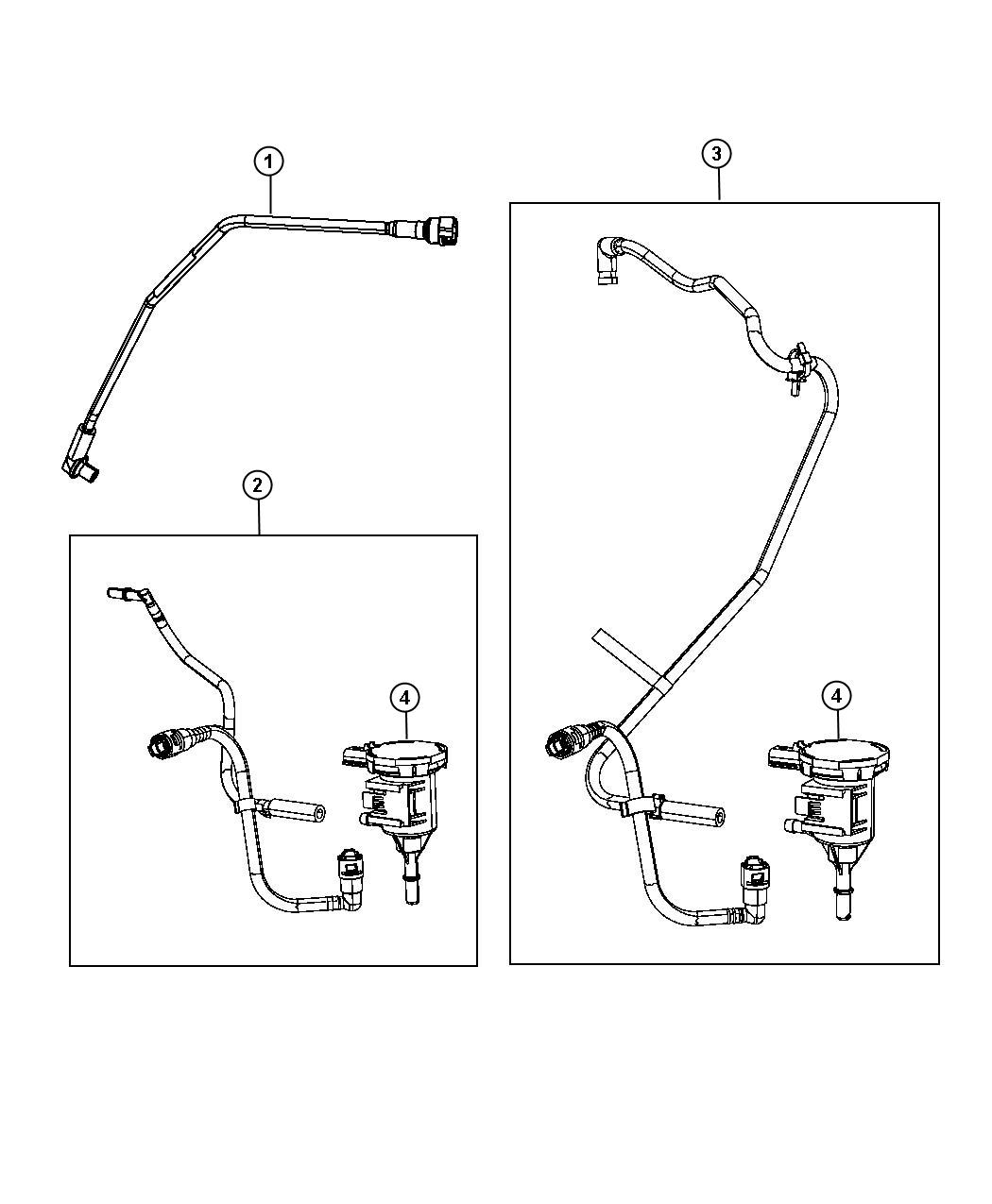 Diagram Emission Control Vacuum Harness. for your 2020 Dodge Grand Caravan   