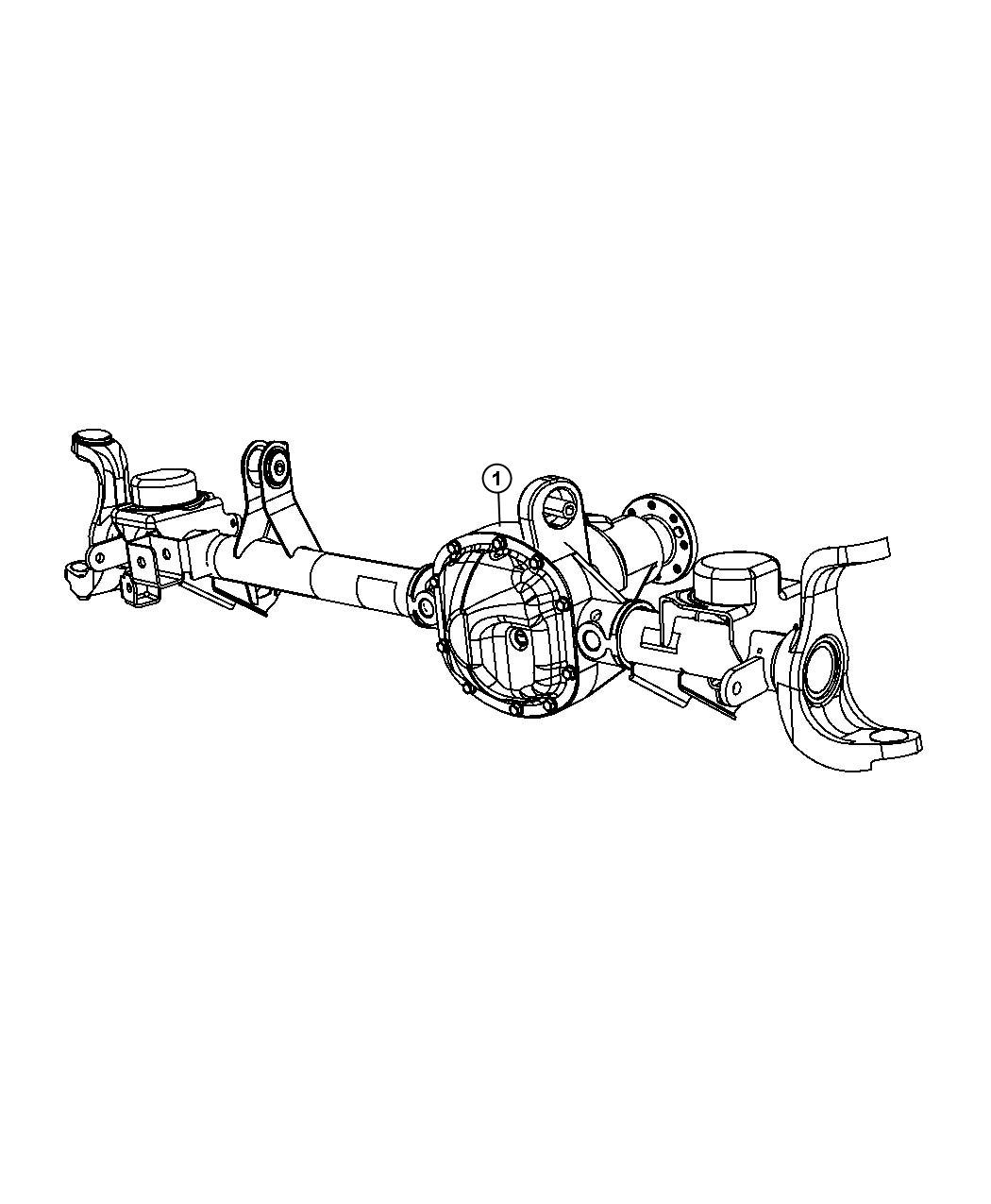 Diagram Axle Assembly. for your 1997 Dodge Dakota   