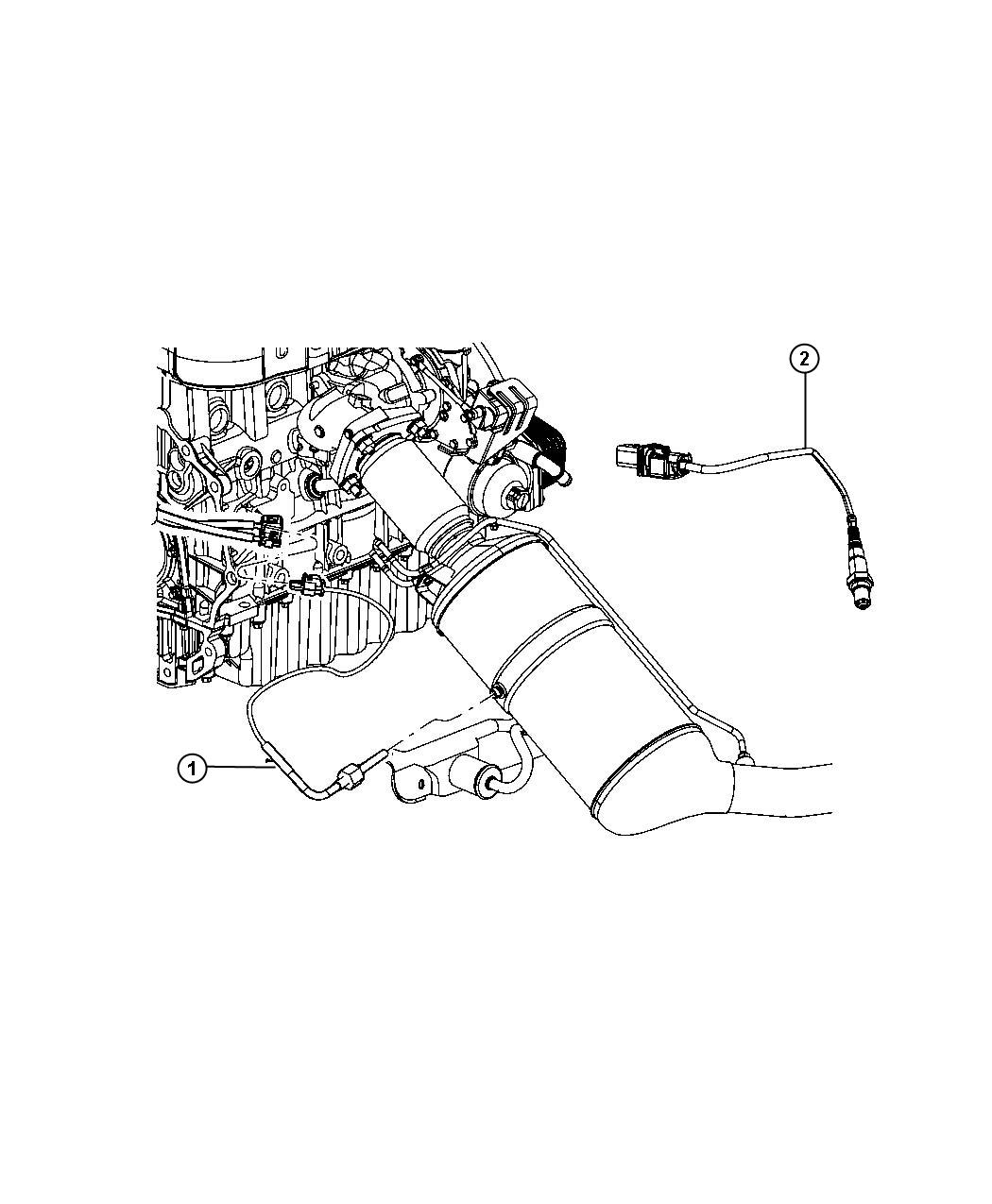 Diagram Sensors Exhaust Temperature. for your 2024 Jeep Compass  High Altitude 