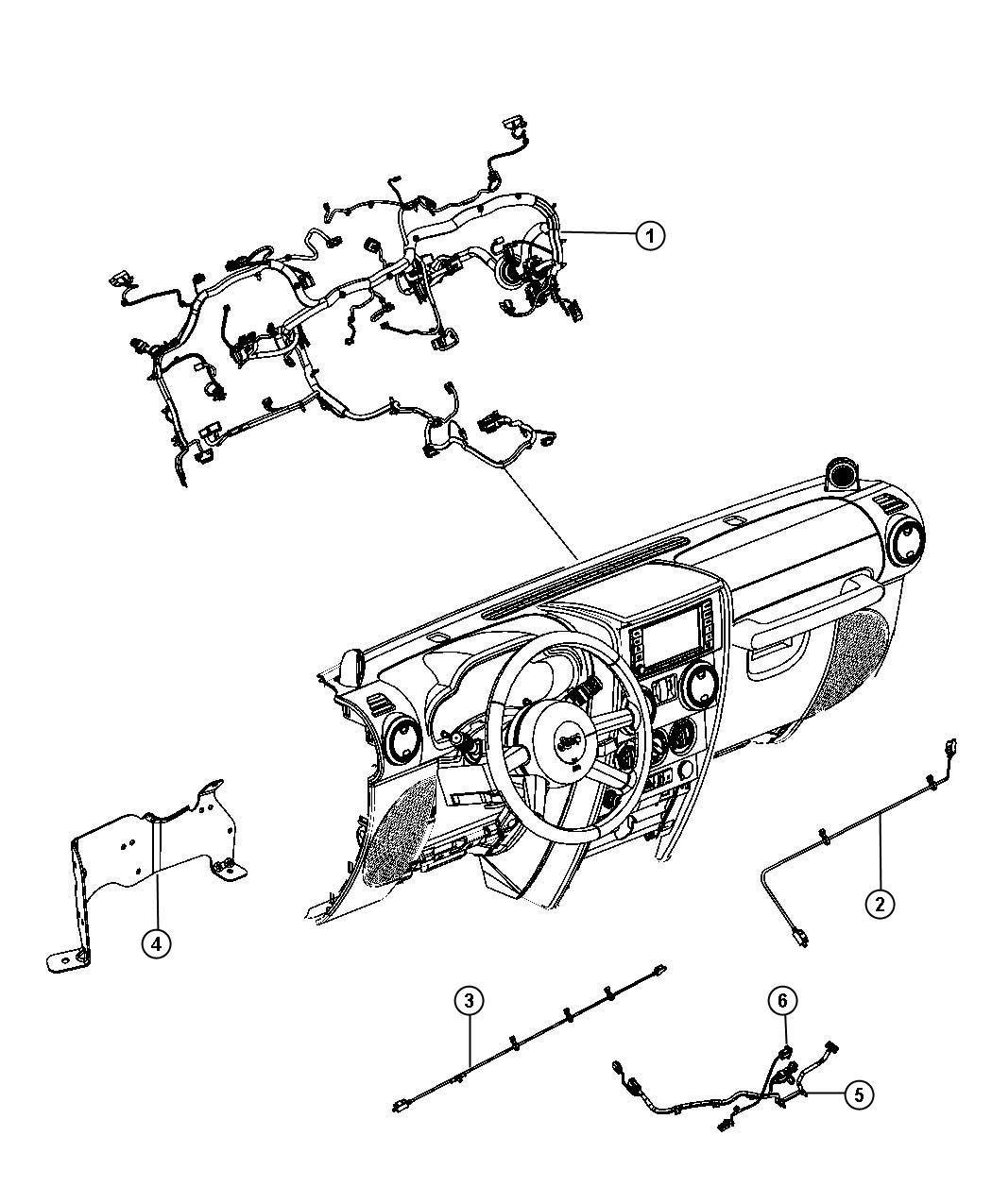 Diagram Wiring, Instrument Panel. for your Jeep