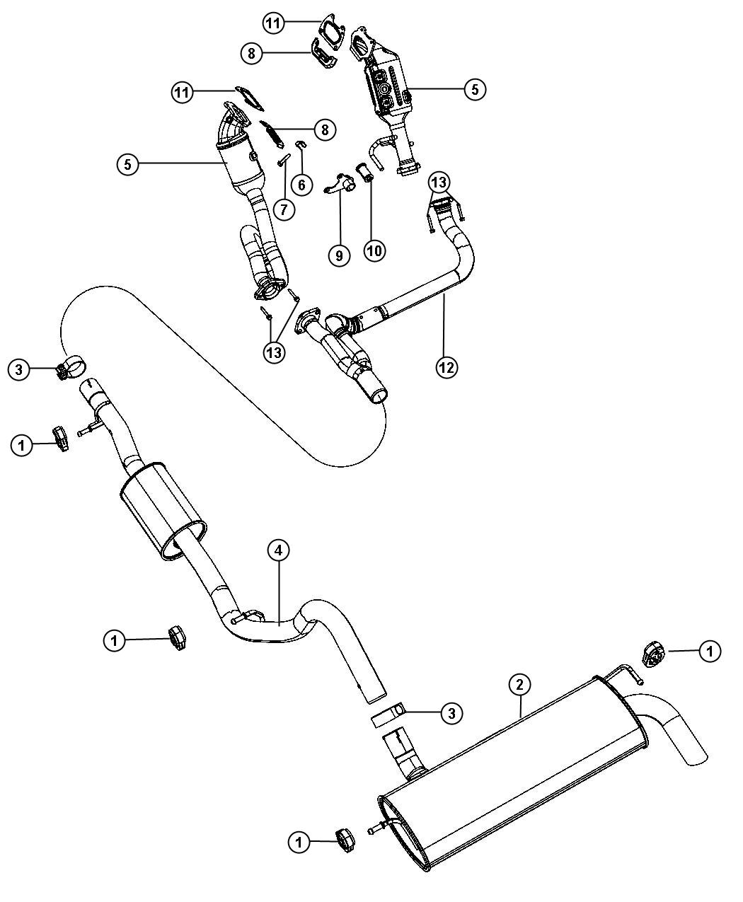 Exhaust System. Diagram