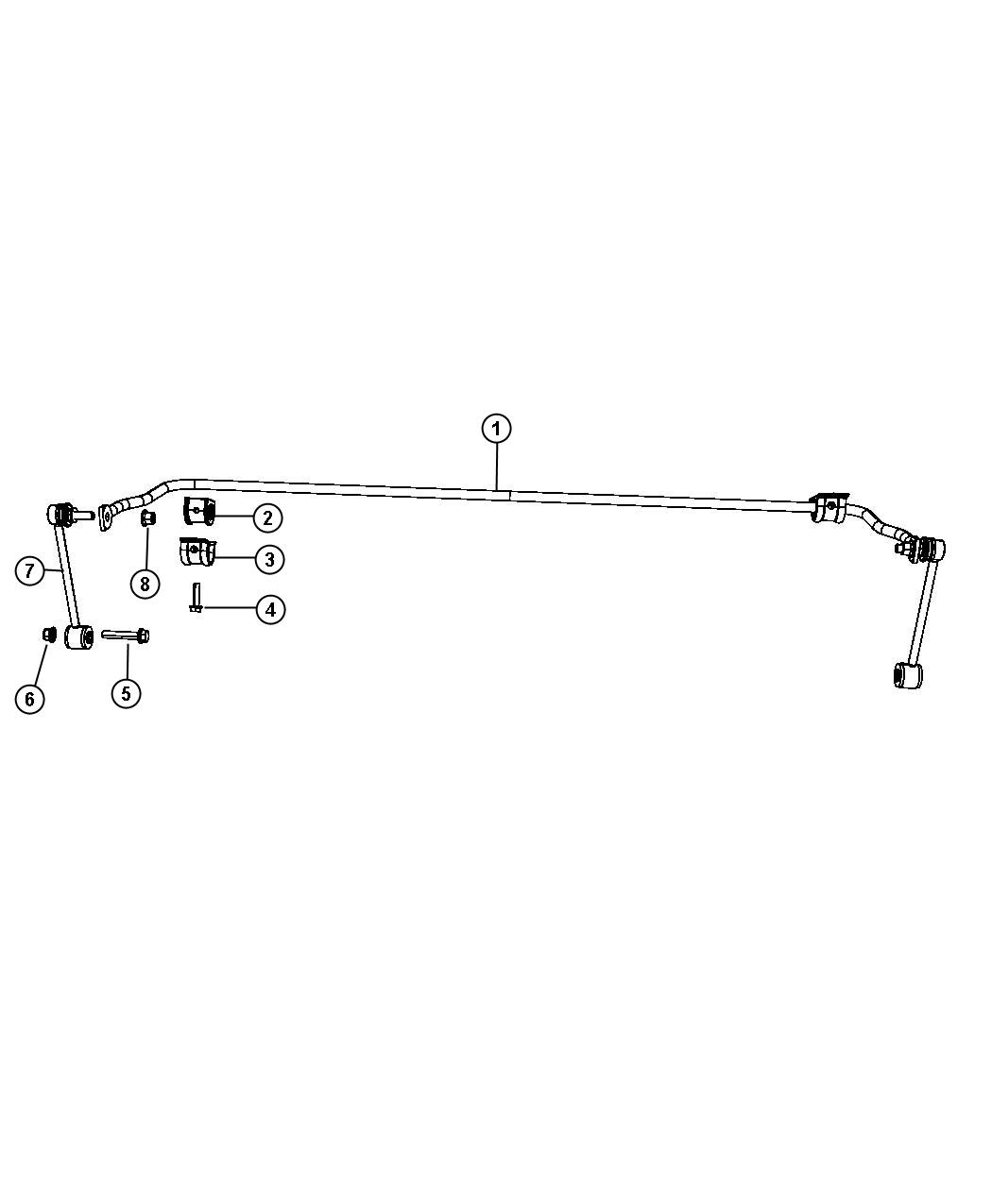 Stabilizer Bar, Rear. Diagram