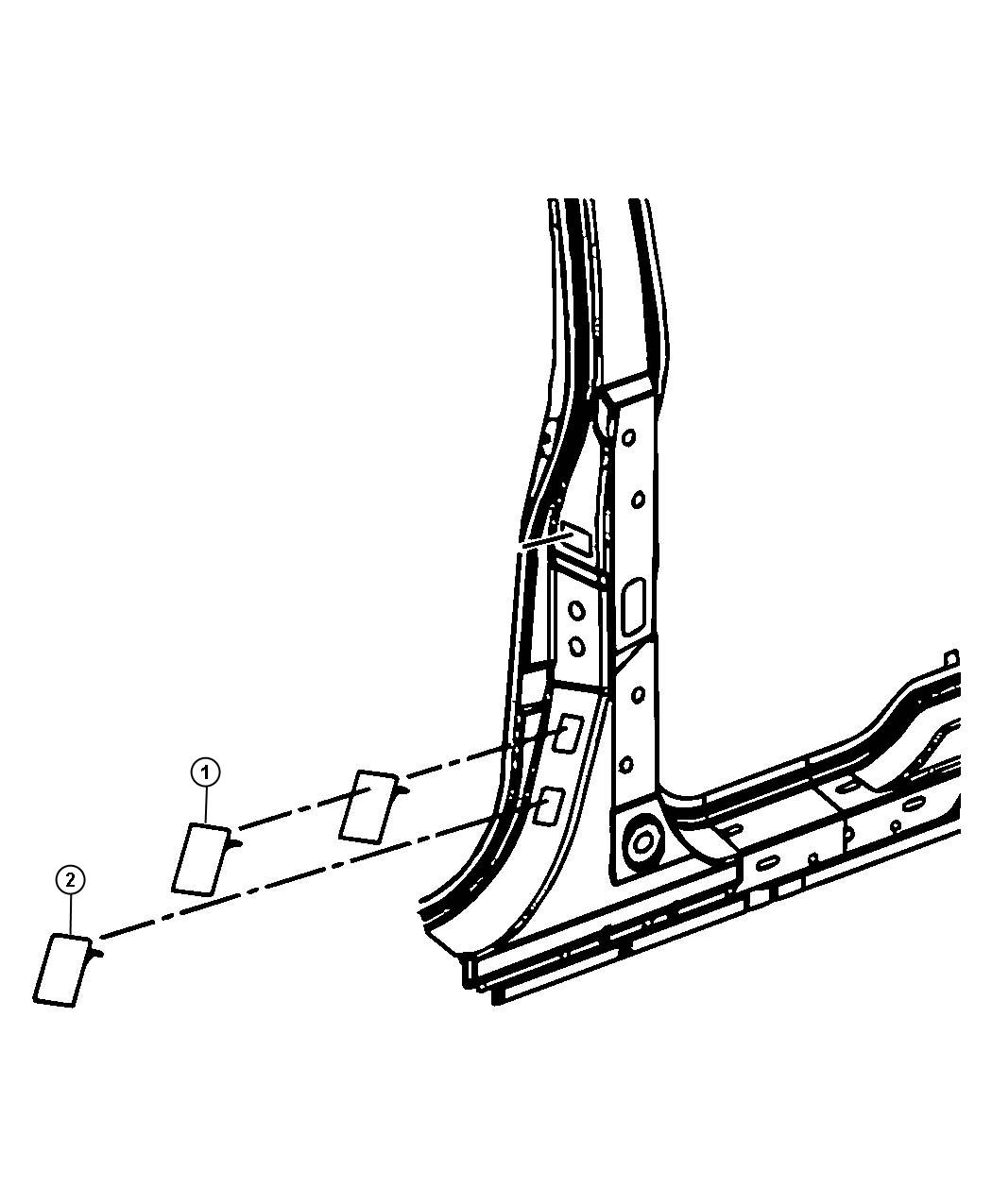 Full size assembly image of B-Pillar. (1/1)