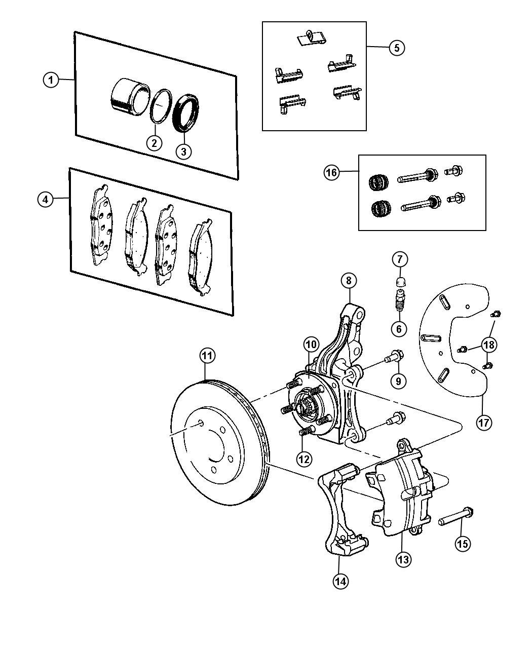 Diagram Brakes,Front. for your Ram