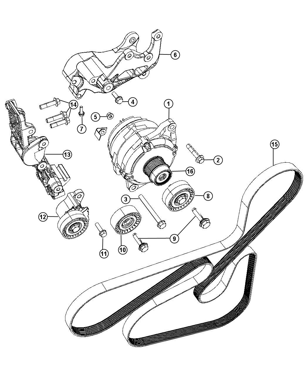 Diagram Generator/Alternator and Related Parts. for your 2004 Chrysler 300 M  