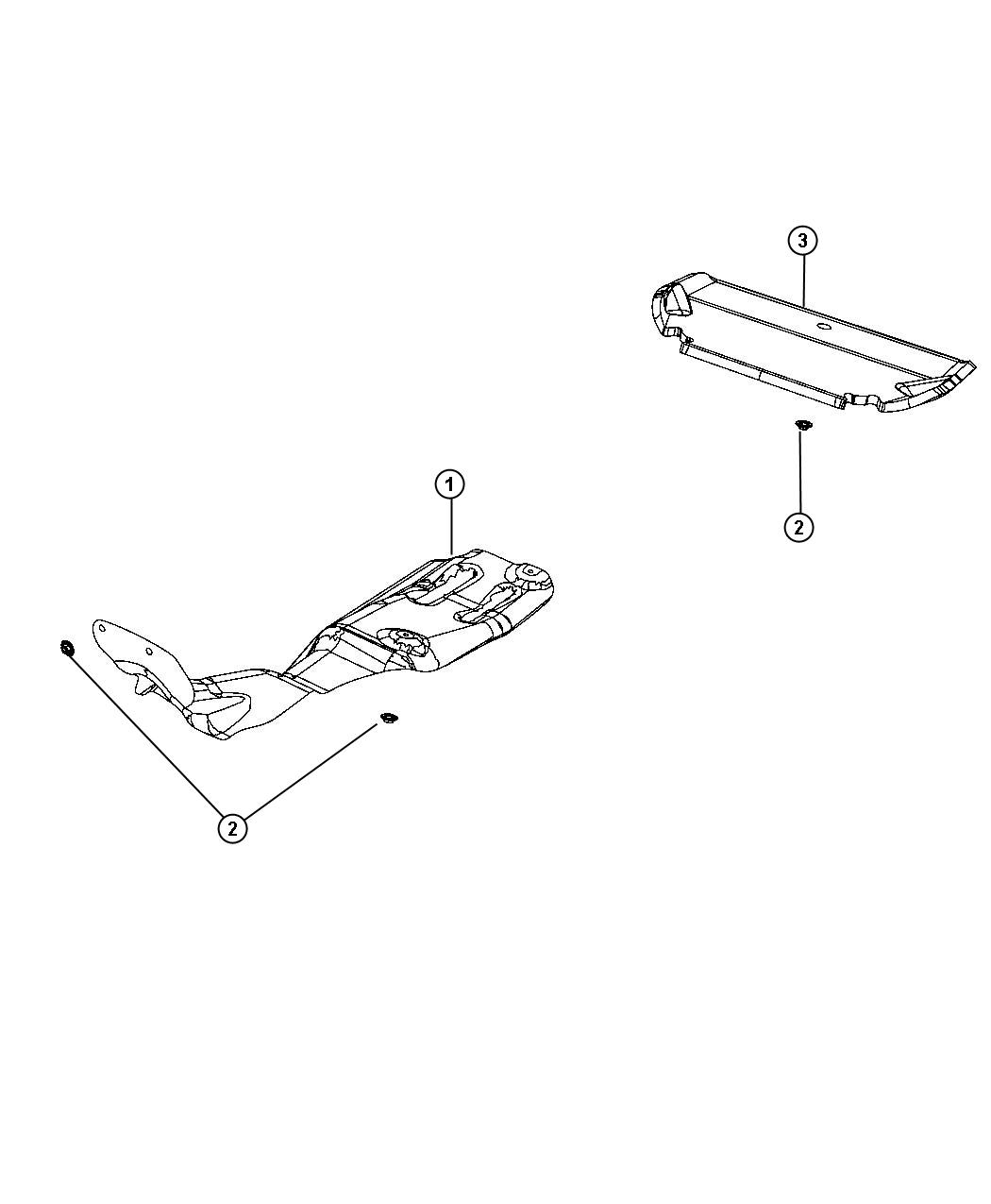 Diagram Exhaust System Heat Shields. for your 2007 Chrysler Aspen   