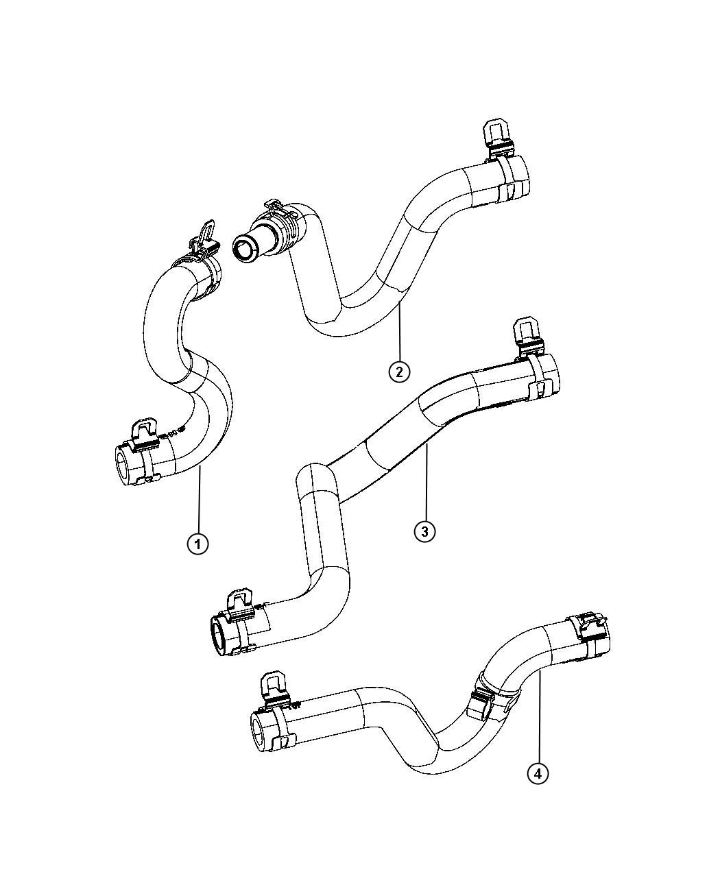 Diagram Heater Plumbing. for your 2015 Chrysler Town & Country   