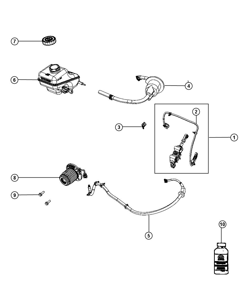 Controls, Hydraulic Clutch. Diagram