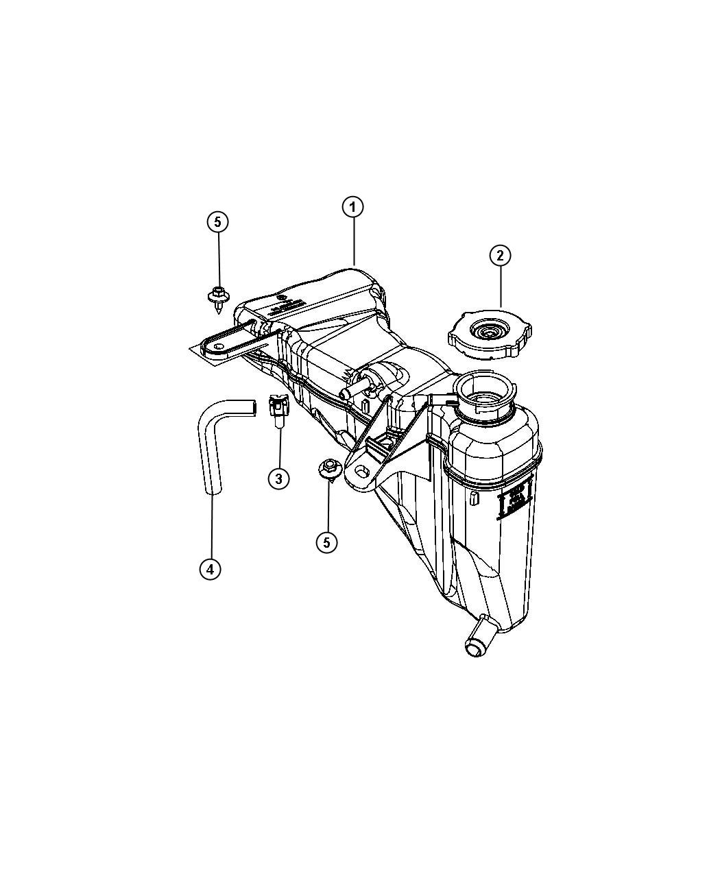 Diagram Coolant Recovery Bottle. for your Dodge Challenger  