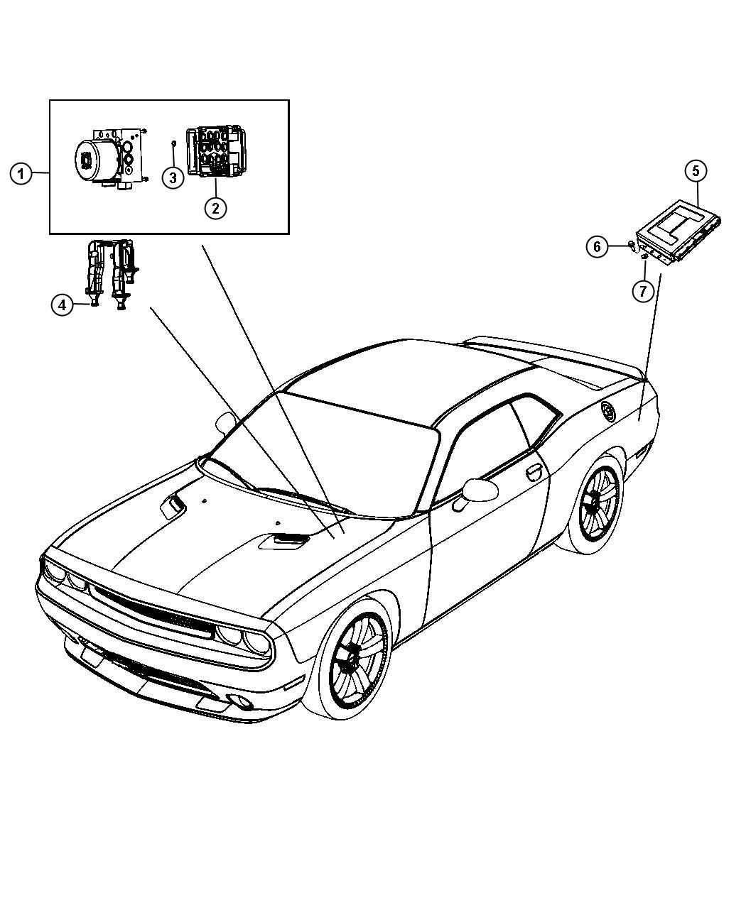 Diagram Modules Brakes, Suspension and Steering. for your 2002 Chrysler 300  M 