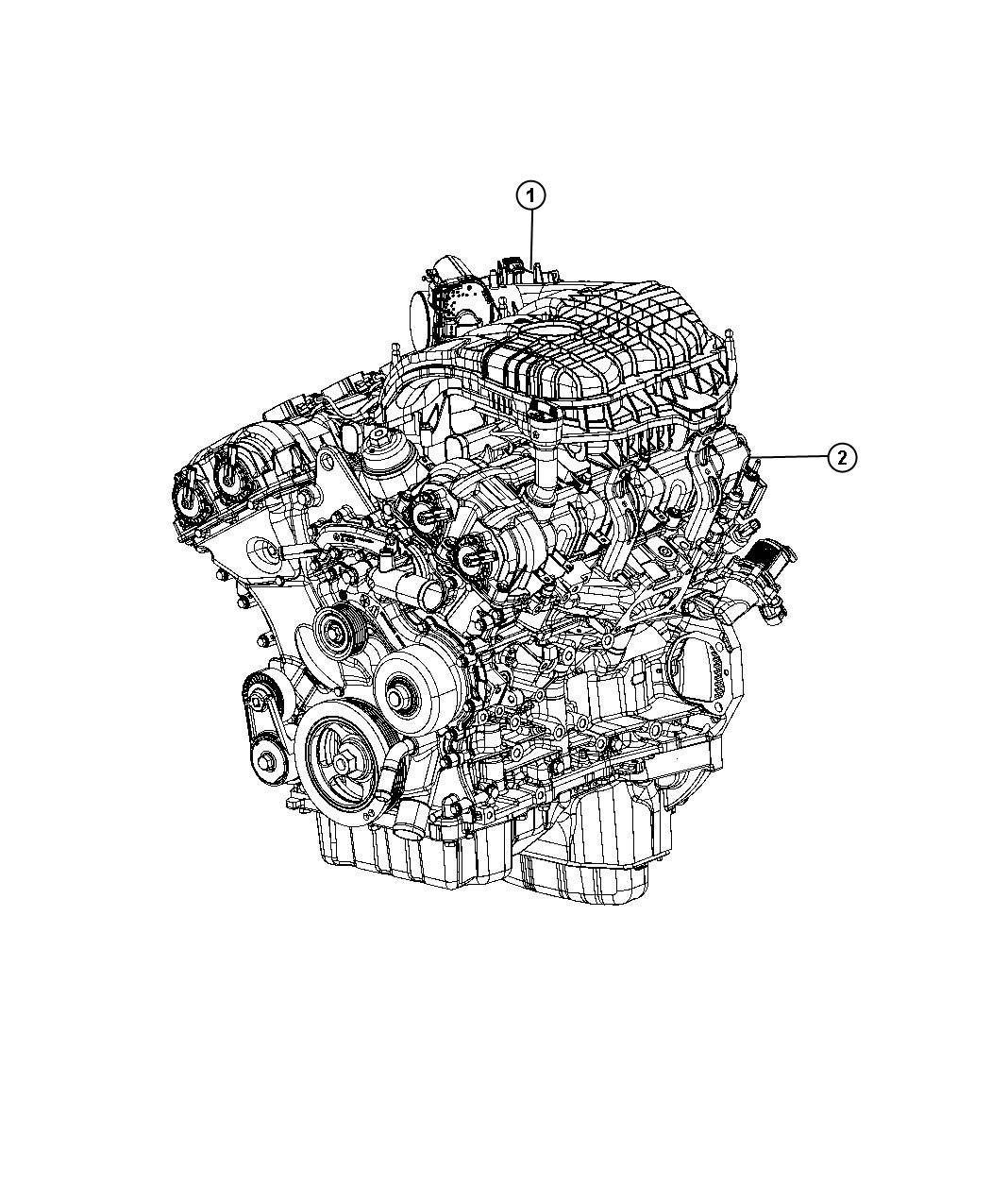 Engine Assembly And Service Long Block 3.6L [3.6L V6 24V VVT Engine]. Diagram