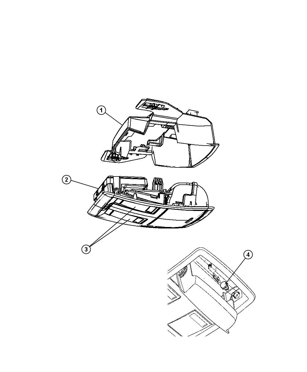 Diagram Overhead Console. for your Dodge Challenger  