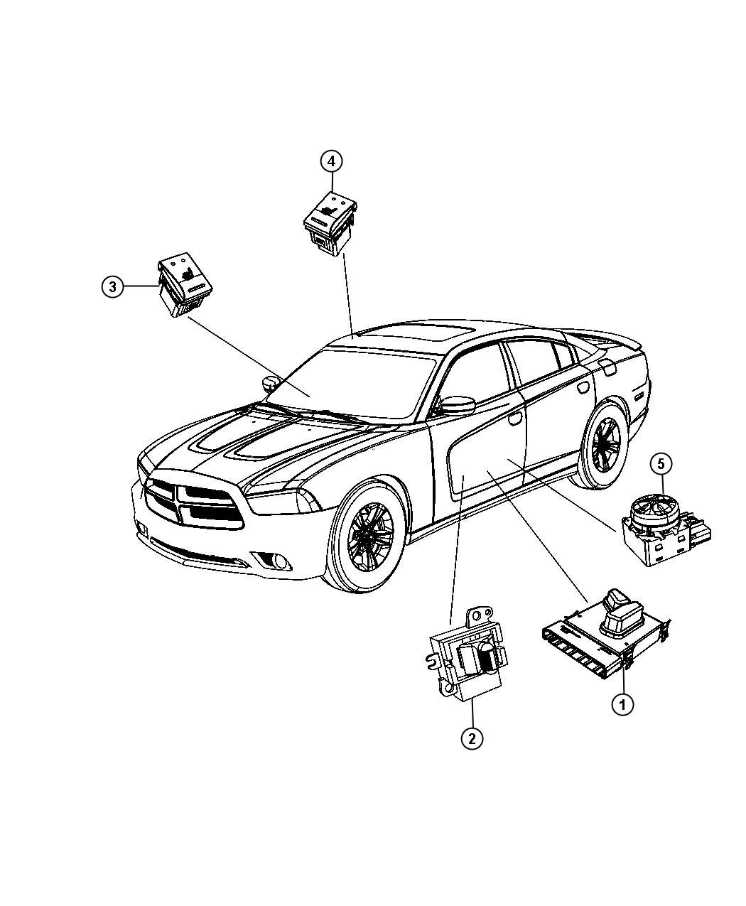 Diagram Switches Seats. for your Dodge