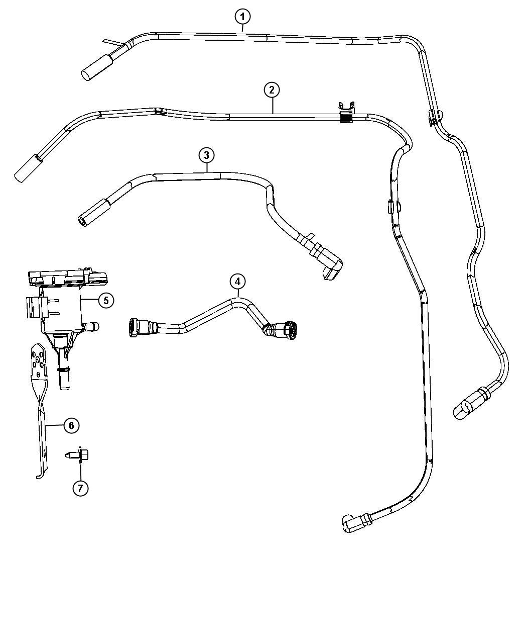 Diagram Emission Control Vacuum Harness. for your Dodge
