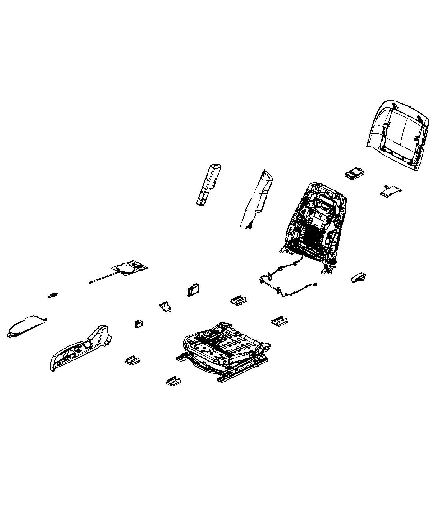 Diagram Adjusters, Recliners, and Shields - Passenger Seat - Manual. for your Chrysler 300  M