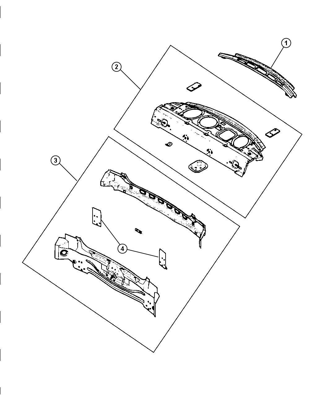 Diagram Rear Shelf Panel. for your 2008 Dodge Sprinter 2500   