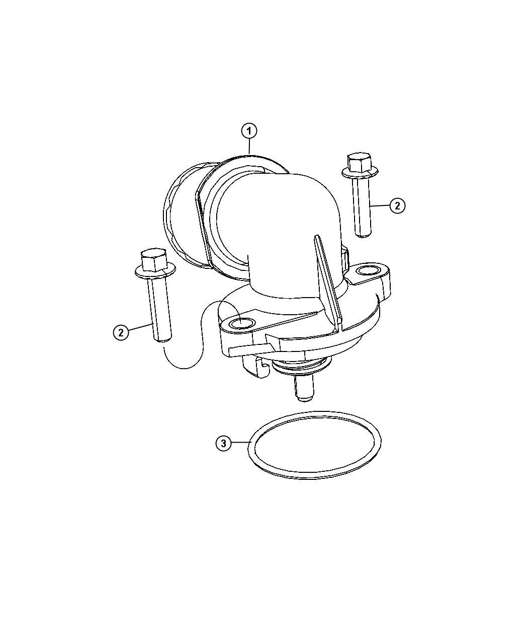 Diagram Thermostat and Related Parts. for your Chrysler 300  M