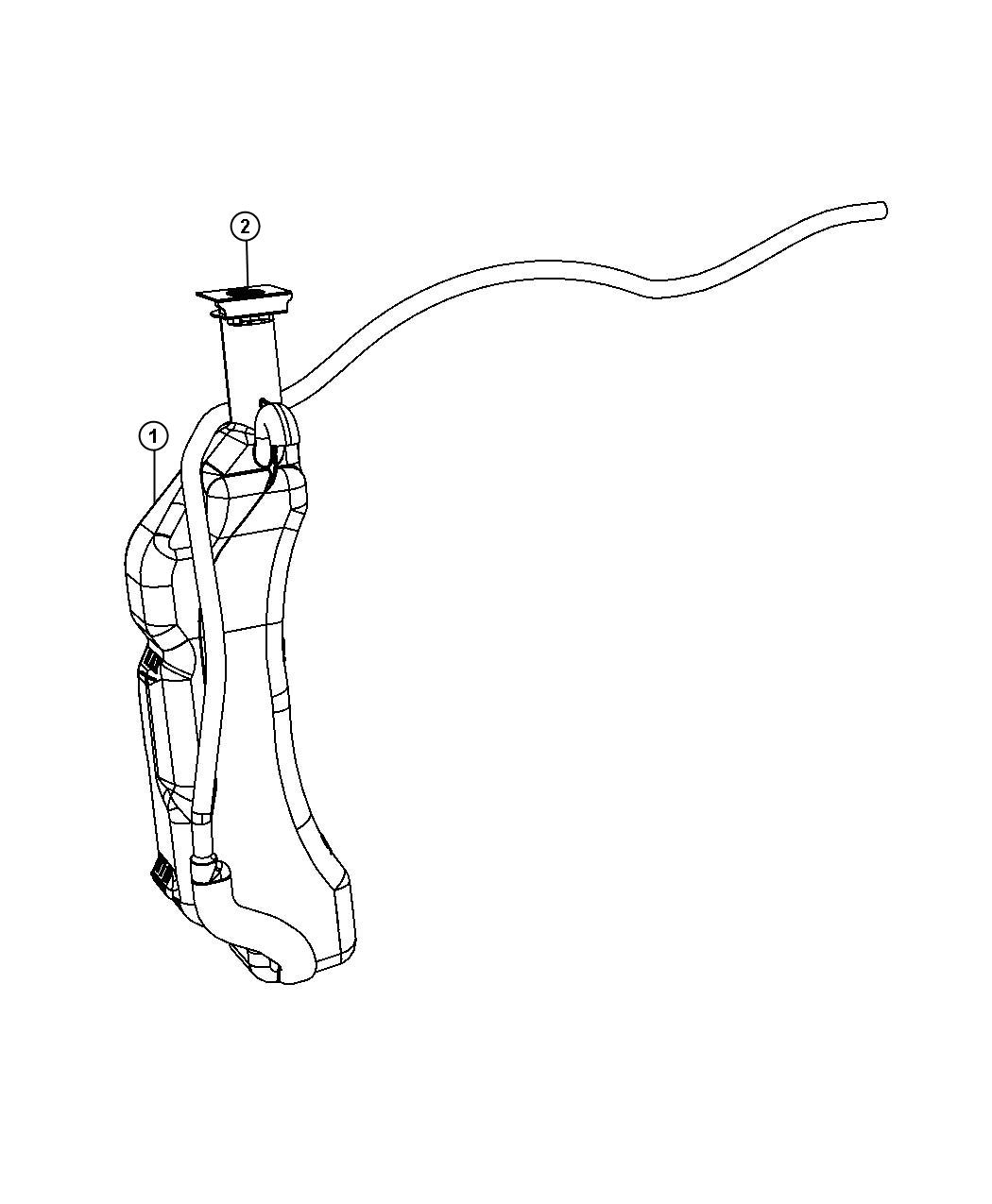 Diagram Coolant Recovery Bottle. for your Chrysler 300 M 