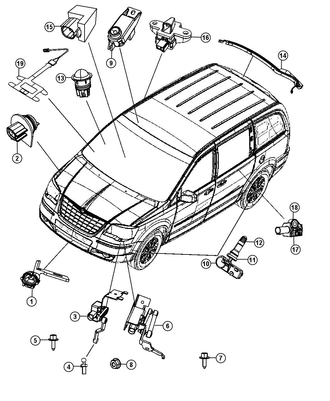 Diagram Sensors Body. for your Dodge