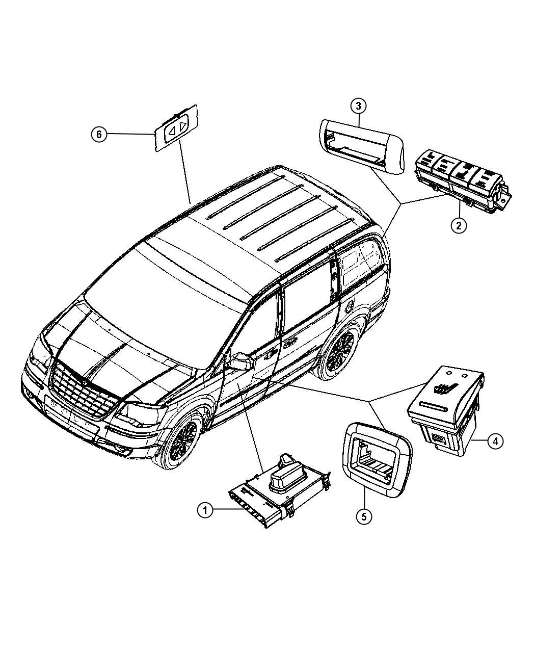 Diagram Switches Seats. for your Fiat