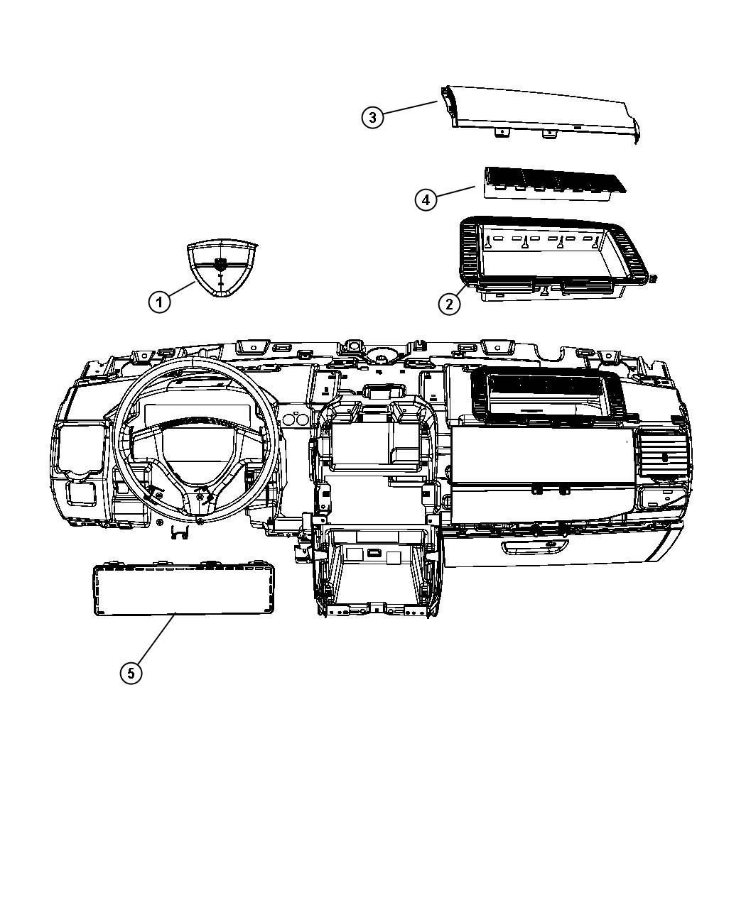 Ram Cargo Van Air Bag. Driver. [advanced Multistage Front - 1wc78dx9ab 