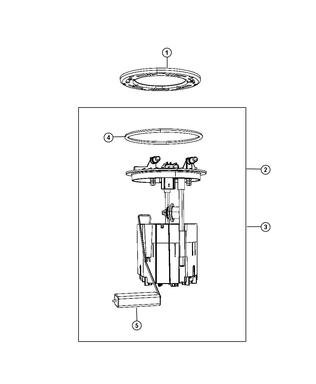 Diagram Fuel Pump Module. for your Dodge Grand Caravan  