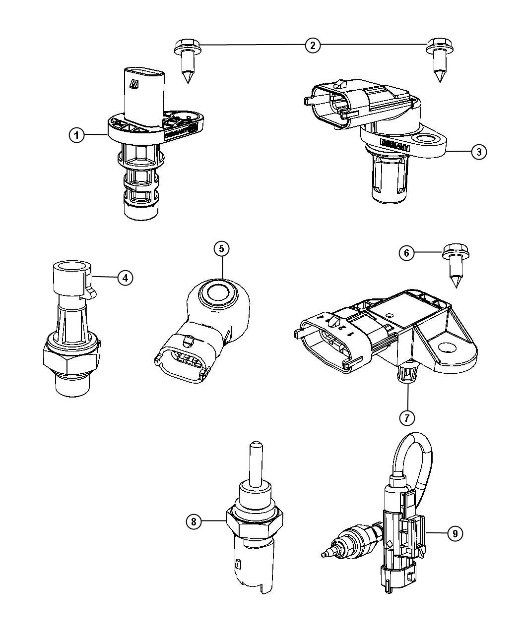 Sensors, Gas Engine. Diagram