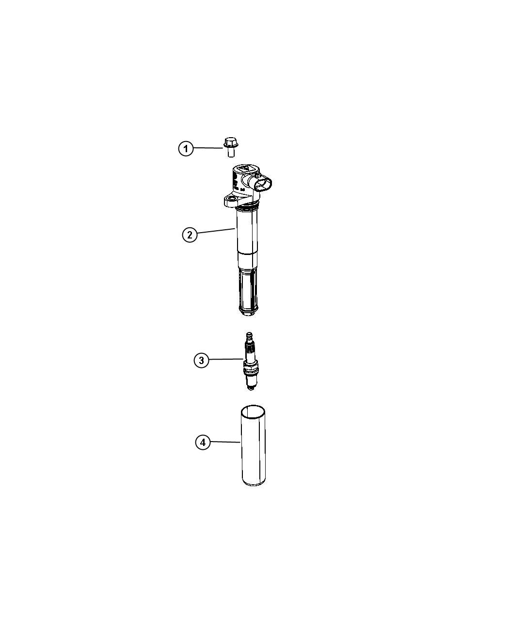 Spark Plugs, Ignition Wires, Ignition Coil. Diagram