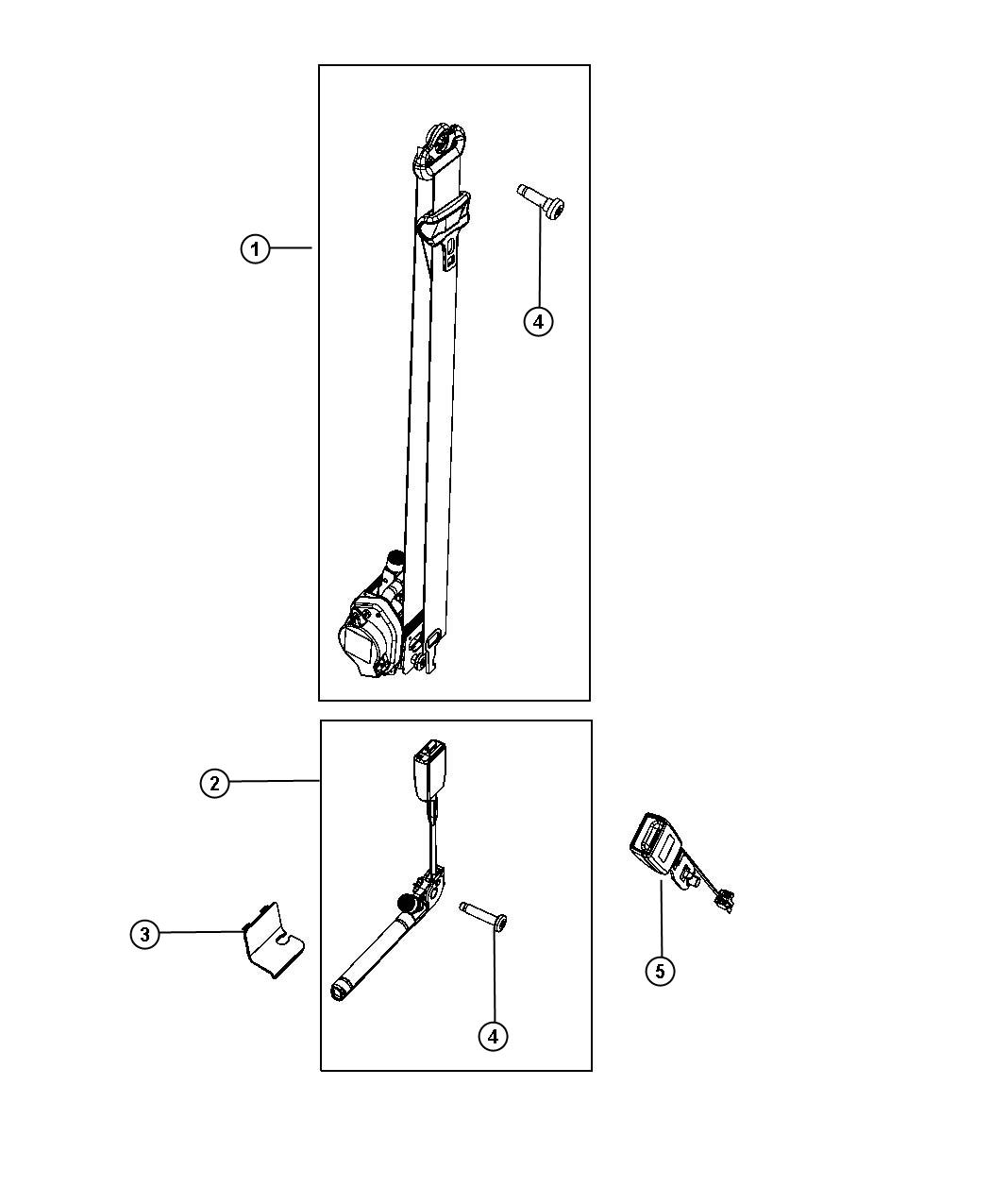 Full size assembly image of Seat Belts Front. (1/1)