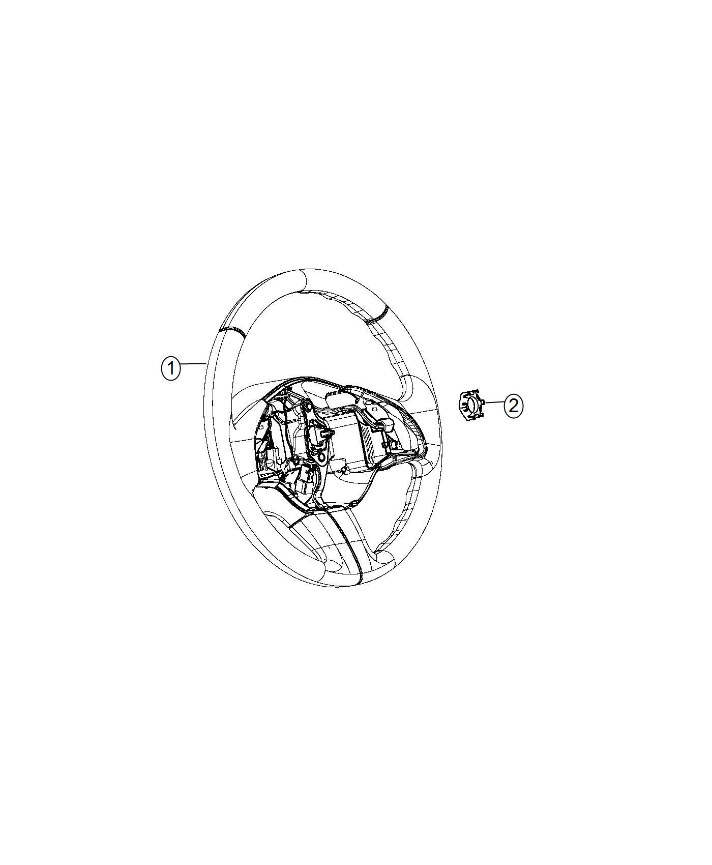 Diagram Steering Wheel And Hardware. for your Fiat 500X  