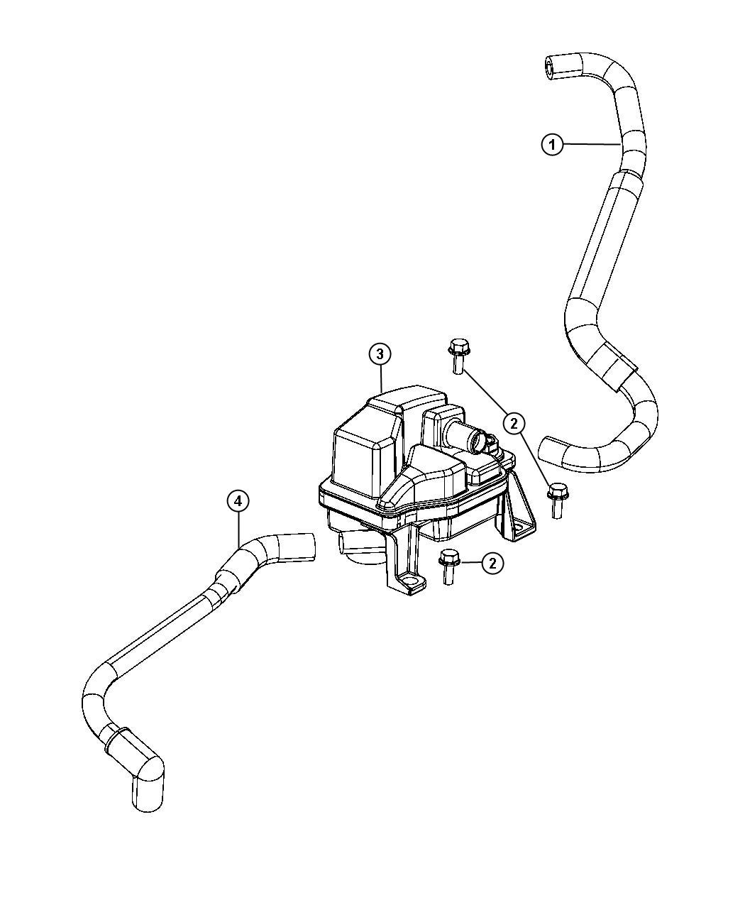 Diagram Crankcase Ventilation 1.4L Turbocharged [1.4L I4 16V MultiAir Turbo Engine]. for your Ram