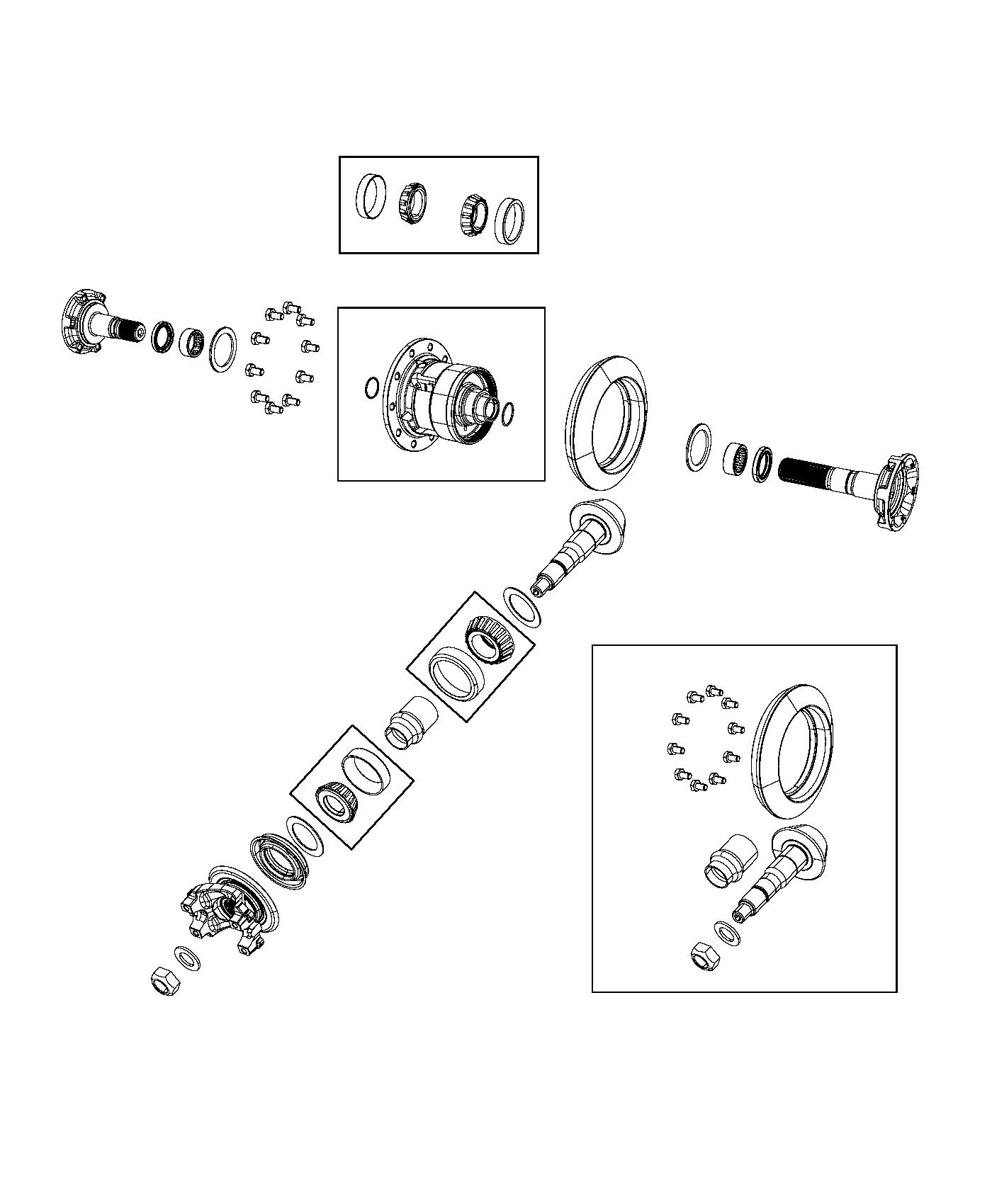 Diagram Differential Assembly. for your 2013 Dodge Viper 8.4L V10 SRT Coupe 