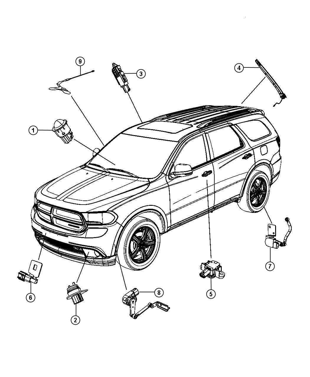 Diagram Sensors, Body. for your Dodge