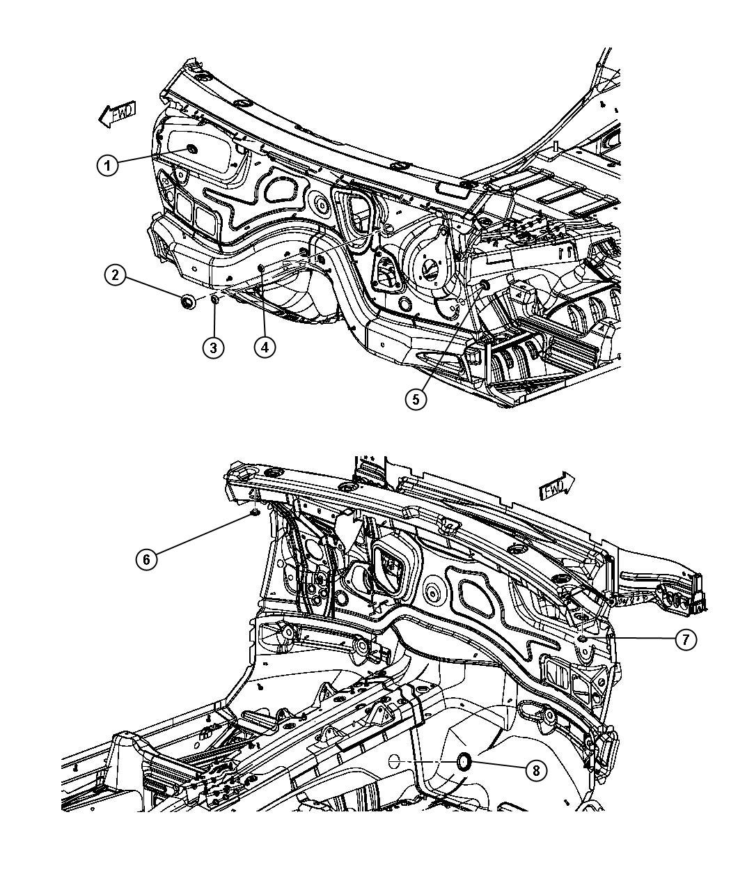 Plugs Dash Panel. Diagram