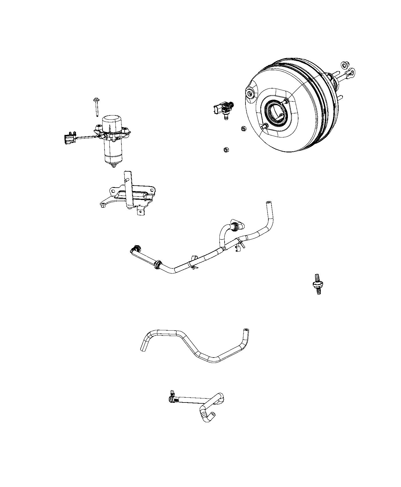 Booster,Vacuum Power Brake. Diagram