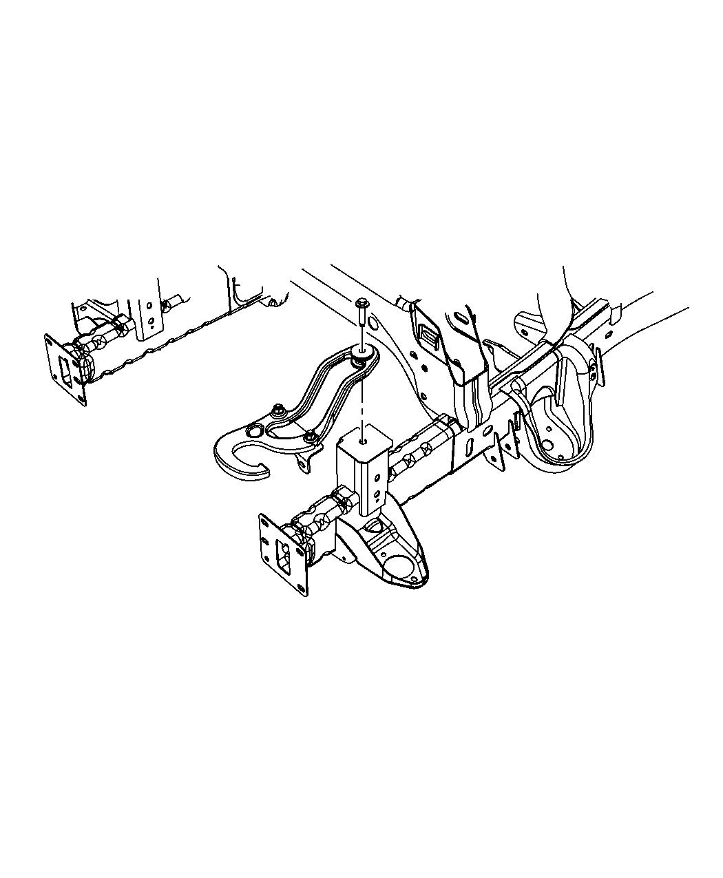 Diagram Tow Hooks, Front. for your 2016 Ram 2500   